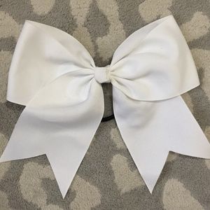 White Varsity Cheer Bow